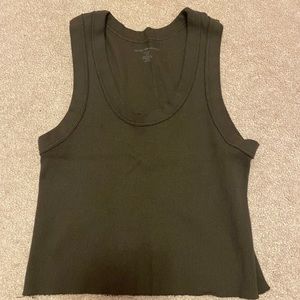 brandy melville connor tank - dark brown